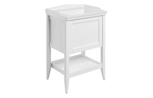 Kina 650mm Floor Standing 1 Drawer Basin Unit w/Basin - Matt White